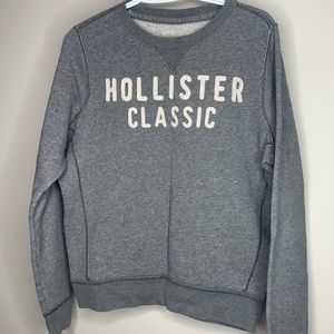 Hollister crewneck sweater grey